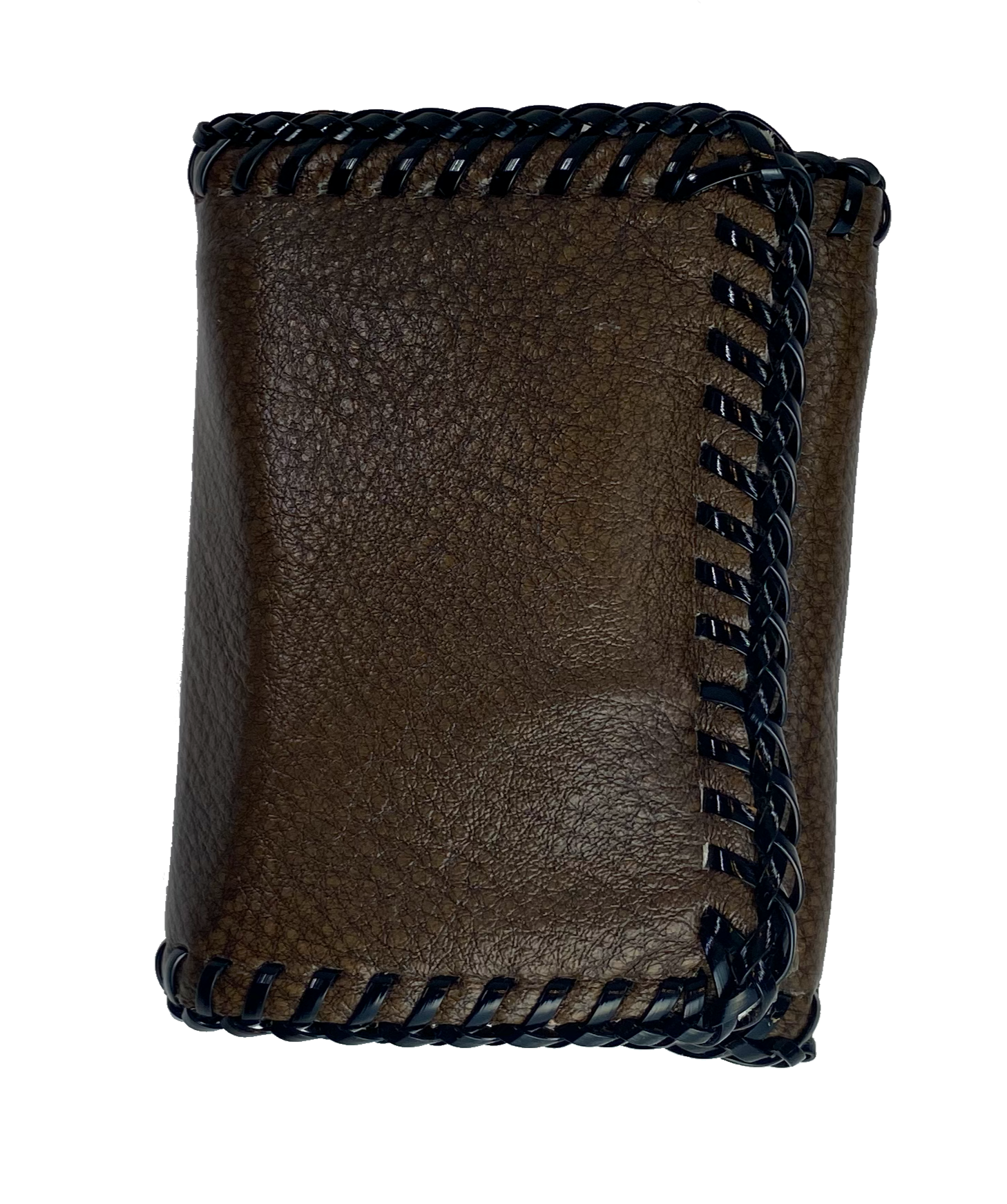 Here's a long time favorite, the Classic laced wallet. These have been around for years and the only wallet some will use. Hand laced with plastic and made from garment leather they are soft and pliable. The inside layout and color will vary, pictured is the most common inside layout. Choose PLAIN Black or PLAIN Assorted brown.