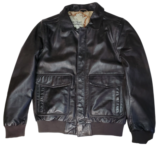 The Baron Classic WW2 Bomber Jacket Soft Naked Buffalo Leather.&nbsp;Removable faux shearling collar Polyester and satin lining Two inside zipper pockets Two drop down pockets Two side hand pockets Front closure with snaps and main zipper Lifetime Warranty on Hardware Clean by Leather Specialist. Available at our Smyrna, TN shop just outside of Nashville. Call or stop in for current stock, available S-5X.